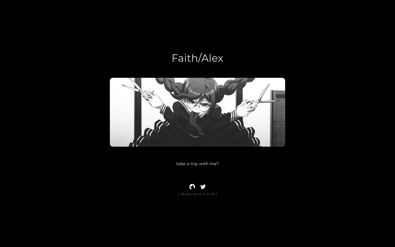 Carrd profile picture for @faithful